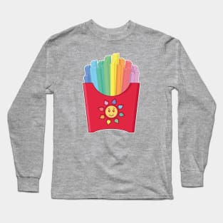 Rainbow French Fries Long Sleeve T-Shirt